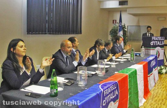 Civitavecchia - La conferenza stampa di Fratelli d'Italia