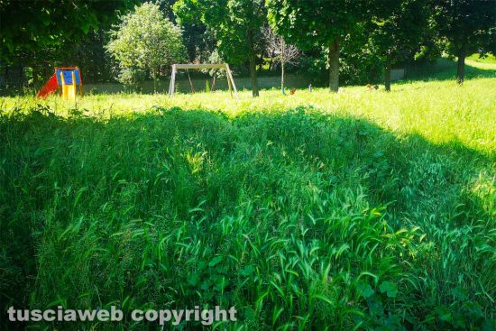 Viterbo - Il parco giochi dei bambini in via Puccini