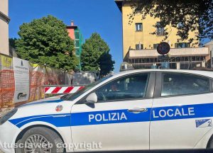 Cura di Vetralla - Polizia locale in piazza Santa Maria del Soccorso