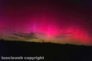 L'aurora boreale vista da Capodimonte