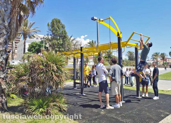 Civitavecchia - La palestra all'aperto alla Marina