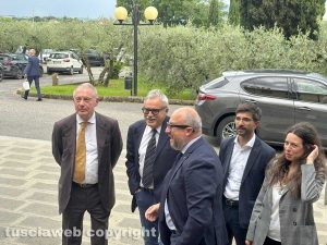 Civita Castellana - L'arrivo del ministro Adolfo Urso