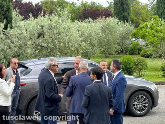 Civita Castellana - L'arrivo del ministro Adolfo Urso