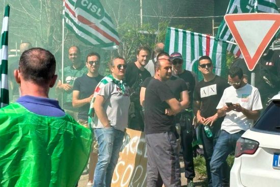 Civita Castellana - Lo sciopero dei lavoratori del distretto ceramico