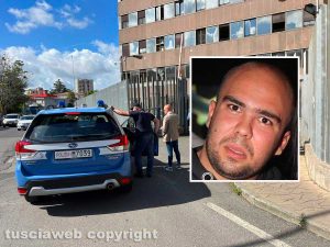 Blitz interforze contro mafia turca - Gli arrestati in questura - Nel riquadro Giorgio Meschini