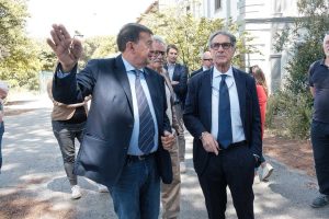 Tarquinia - Il sindaco Alessandro Giulivi e il sottosegretario Claudio Barbaro