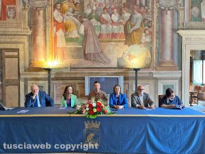 Da sinistra: Gianfabio Scaramucci, Anna Grazia Pieragostini, Paolo Fatiganti, Rosanna Giliberto, Salvatore Portaluri e Laura Allegrini