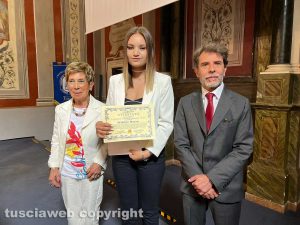 Viterbo - Premio letterario Alessandro Vismara - La prima classificata Arianna Massa