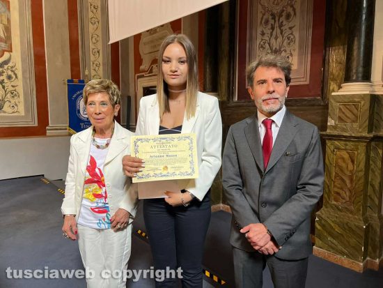 Viterbo - Premio letterario Alessandro Vismara - La prima classificata Arianna Massa 