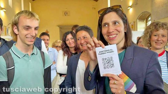 Viterbo - La segretaria del Pd Elly Schlein a sostegno del TusciaPride