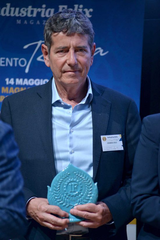Ceramica Cielo - Dimitri Mei ritira il riconoscimento Industria Felix 2024