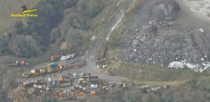 Civita Castellana - L'area posta sotto sequestro dalla guardia di finanza