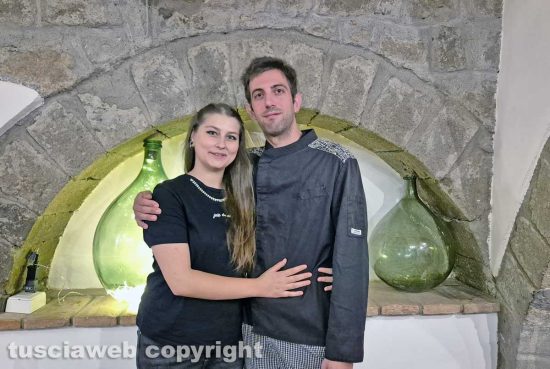 Montefiascone - Il ristorante "Le due terre" - Leonardo Paoli e Pamela Yakimova