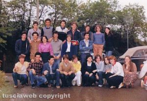 Viterbo - La quinta F del liceo Ruffini nel 1978