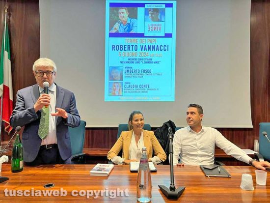 Viterbo - Umberto Fusco, Claudia Conte e Roberto Vannacci