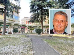 Viterbo - Il centro commerciale di Villanova - Nel riquadro Giulio Marini