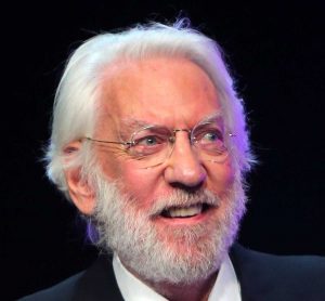 L'attore premio Oscar Donald Sutherland