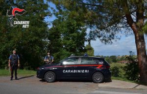 Rieti - Un posto di controllo dei carabinieri