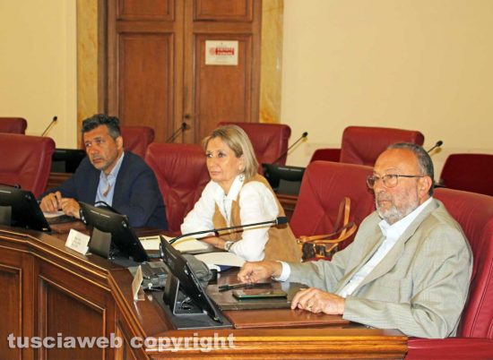 Viterbo - Consiglio provinciale - Palozzi, De Alexandris e Di Fusco