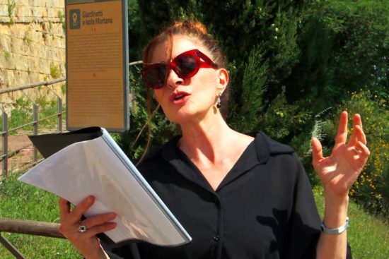 Laura Antonini, attrice e protagonista della passeggiata-racconto
