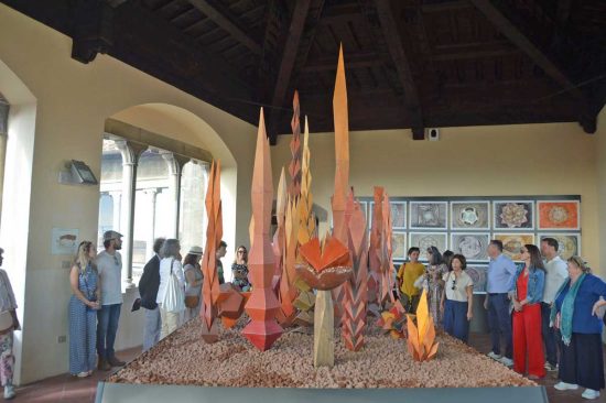 Tarquinia - Inaugurazione della mostra dello scultore Claudio Capotondi -
