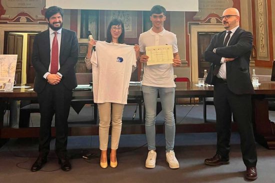 Viterbo - La premiazione di Michele Natili