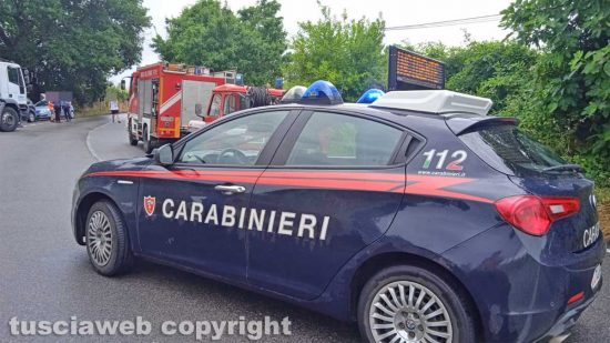 Civita Castellana - Scontro auto-camion