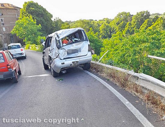 Vetralla - Incidente sull’Aurelia bis