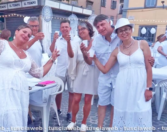 Viterbo - Irene Temperini alla White dinner