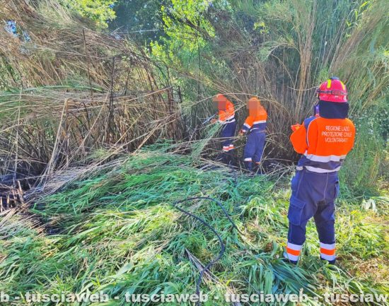 Civitella d'Agliano - Incendio di sterpaglie