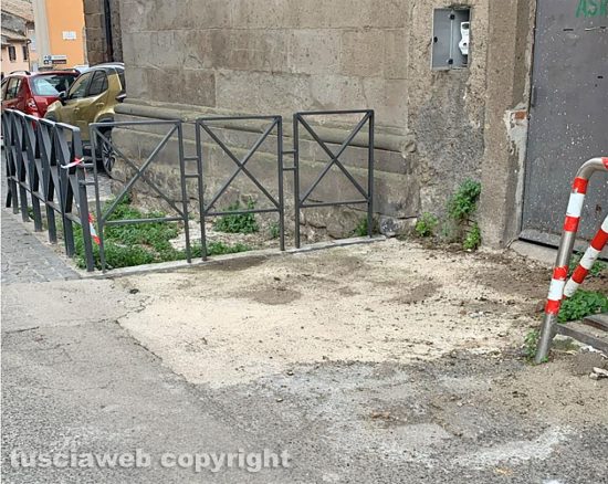Viterbo - Piazza Sallupara ripulita 