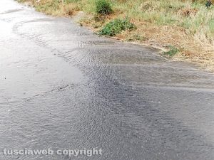 Vetralla - Strada Forocassio allagata