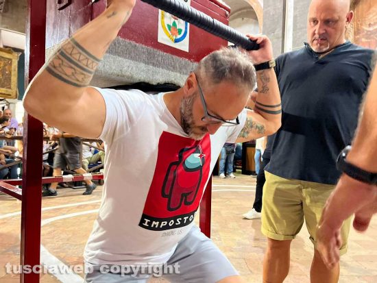 Viterbo - Prove di portata della macchina di Santa Rosa 2024