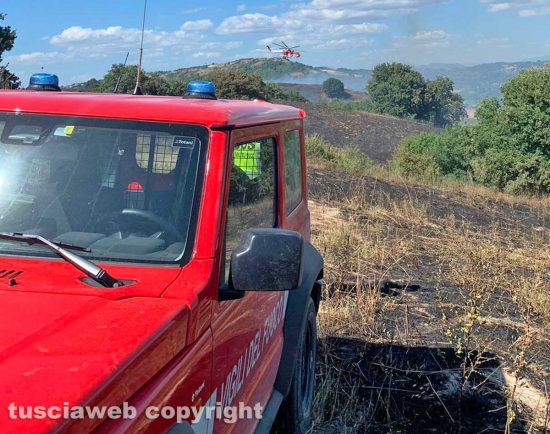 I vigili del fuoco in azione