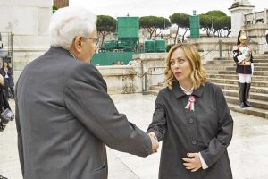 Giorgia Meloni e Sergio Mattarella