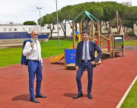 Civitavecchia - Tedesco e Magliani al parco di Campo dell'Oro