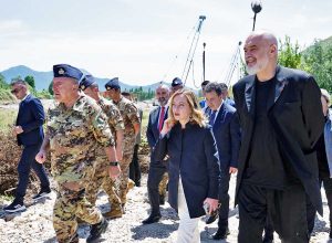 Giorgia Meloni in Albania