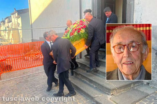 Capodimonte - I funerali di Franco Bruni - Nel riquadro: Franco Bruni