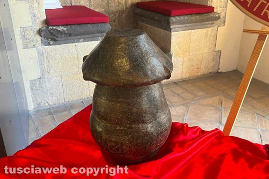 Cultura - Uno dei reperti archeologici consegnati al museo di Tarquinia