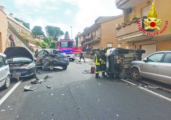 Allumiere - L'incidente via Teodolfo Mertel