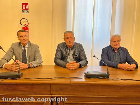 Viterbo - Incontro Forza Italia a palazzo Gentili - Giuseppe Fraticelli, Giulio Marini e Giovanni Arena