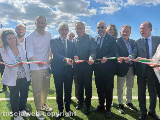 Viterbo - L'inaugurazione del campo sportivo della Quercia 
