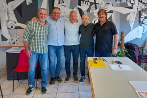 La segreteria eletta con Luigi D'Antonio e Diego Nunzi