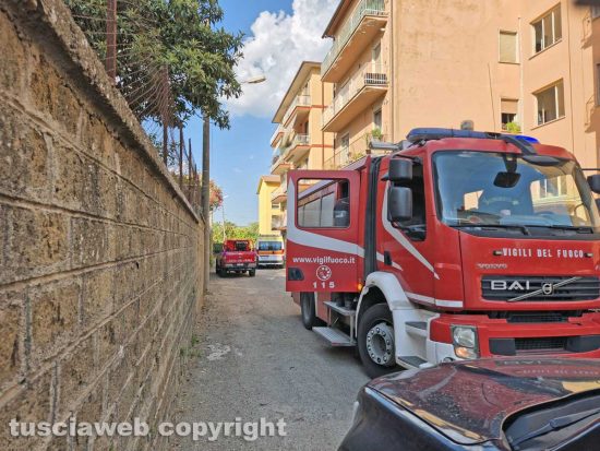 Montefiascone - Incendio in un appartamento in via Marsala