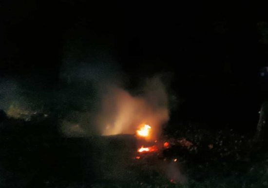 Montefiascone - L'incendio in via Solferino della Battaglia - Le operazioni di bonifica