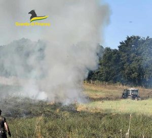 Guardia di Finanza - Incendio a Nepi