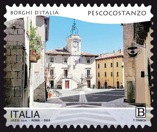 Francobollo dedicato ai borghi d’Italia - Pescocostanzo
