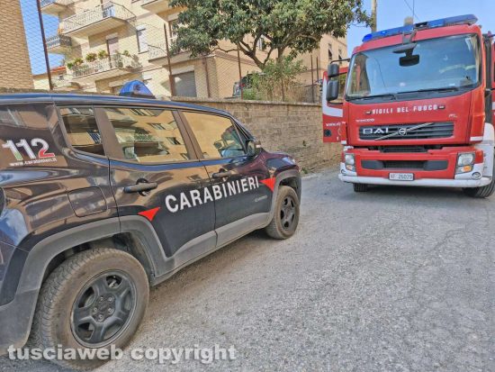 Montefiascone - Incendio in un appartamento in via Marsala