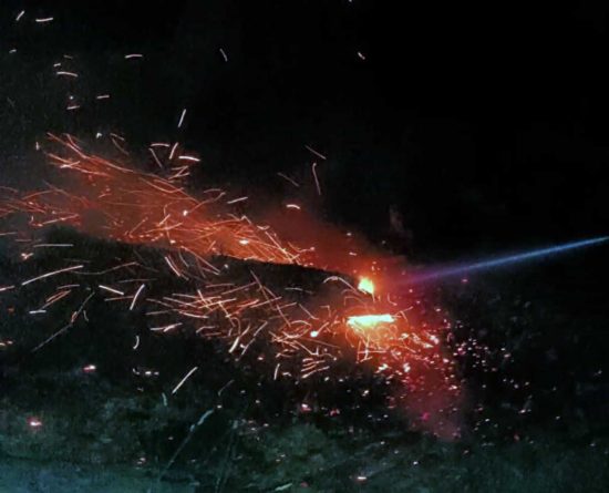 Montefiascone - L'incendio in via Solferino della Battaglia - Le operazioni di bonifica
