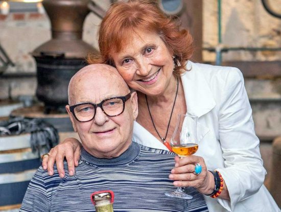 Benito Nonino con la moglie Giannola